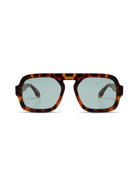 Jane in Brown Tortoise Blue Lens