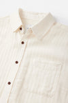 Alan Solid Shirt Vintage White