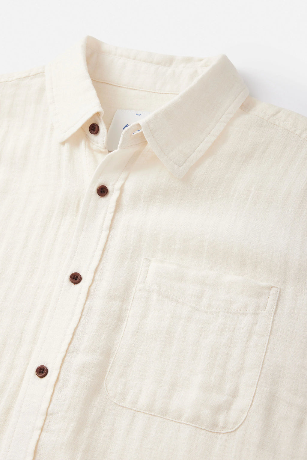 Alan Solid Shirt Vintage White