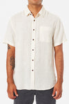 Alan Solid Shirt Vintage White