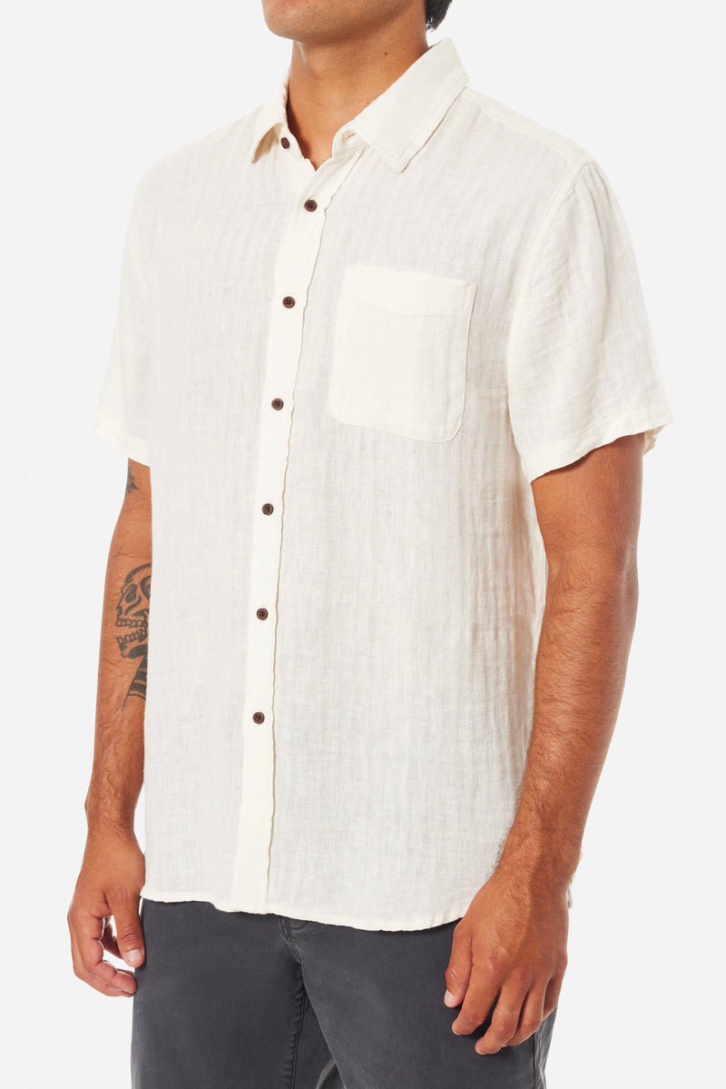 Alan Solid Shirt Vintage White