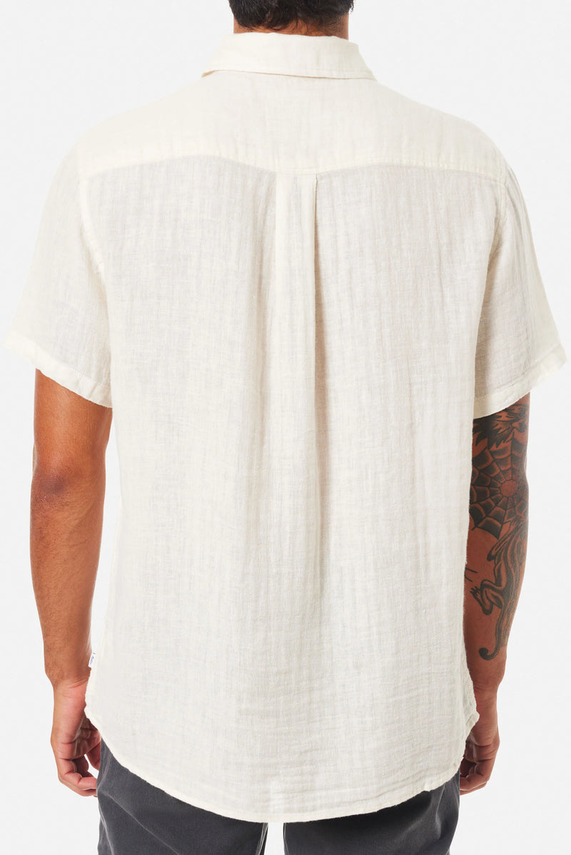 Alan Solid Shirt Vintage White