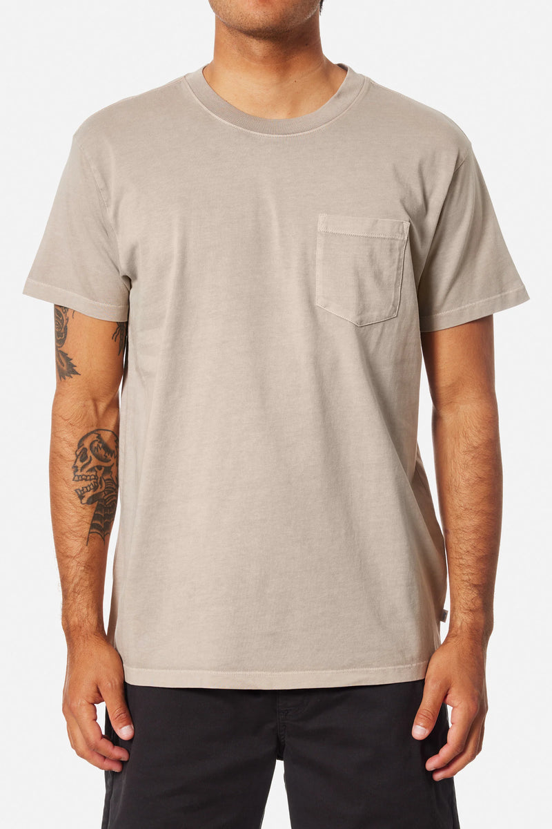 Base Tee Vintage Khaki Pigment Dye
