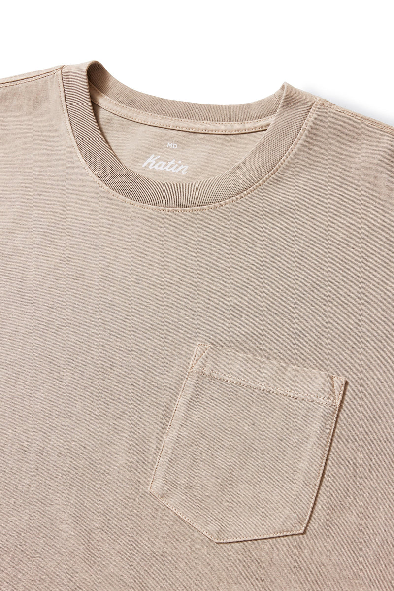 Base Tee Vintage Khaki Pigment Dye