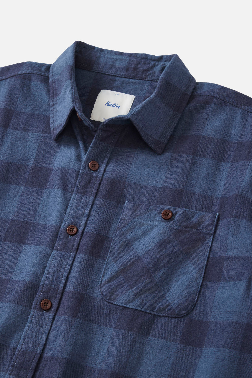 Derek Flannel Dark Blue