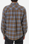 Derek Flannel Washed Blue