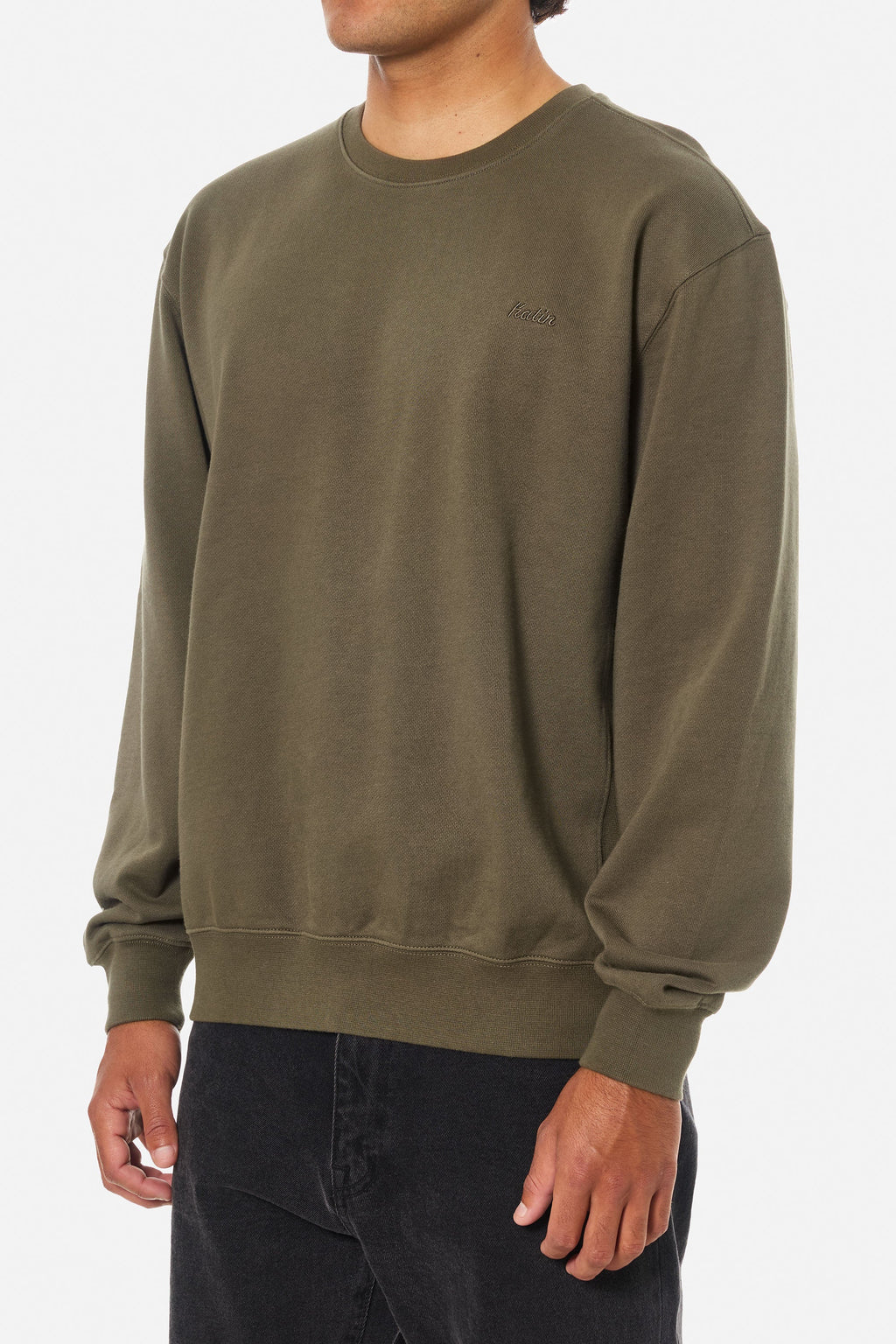 Embroidered Crewneck Shadow