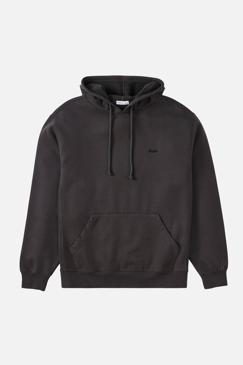 Embroidered Hoodie Black Wash