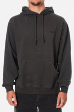 Embroidered Hoodie Black Wash