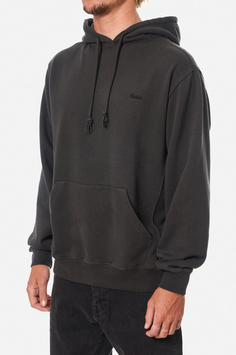 Embroidered Hoodie Black Wash