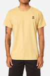 K Palm Emb Tee Butter Sand Wash