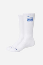 Locals Sock White