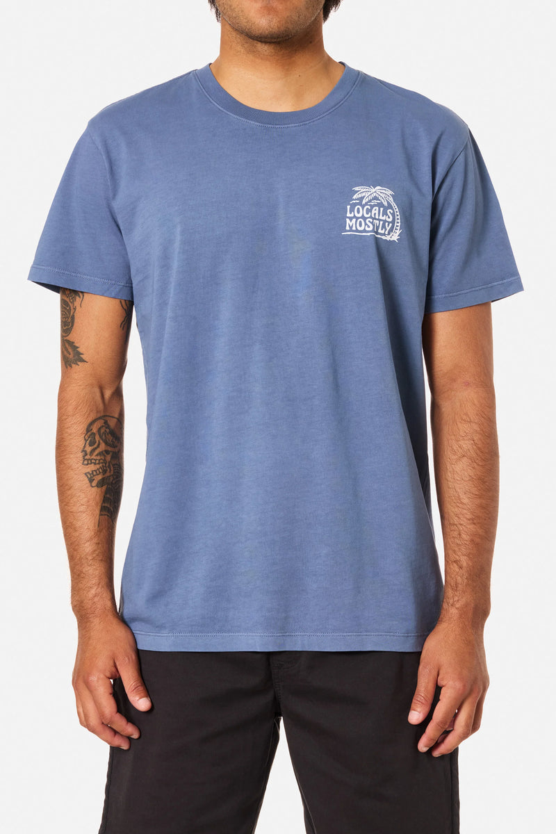 Locals Tee Blue Pigment Dye
