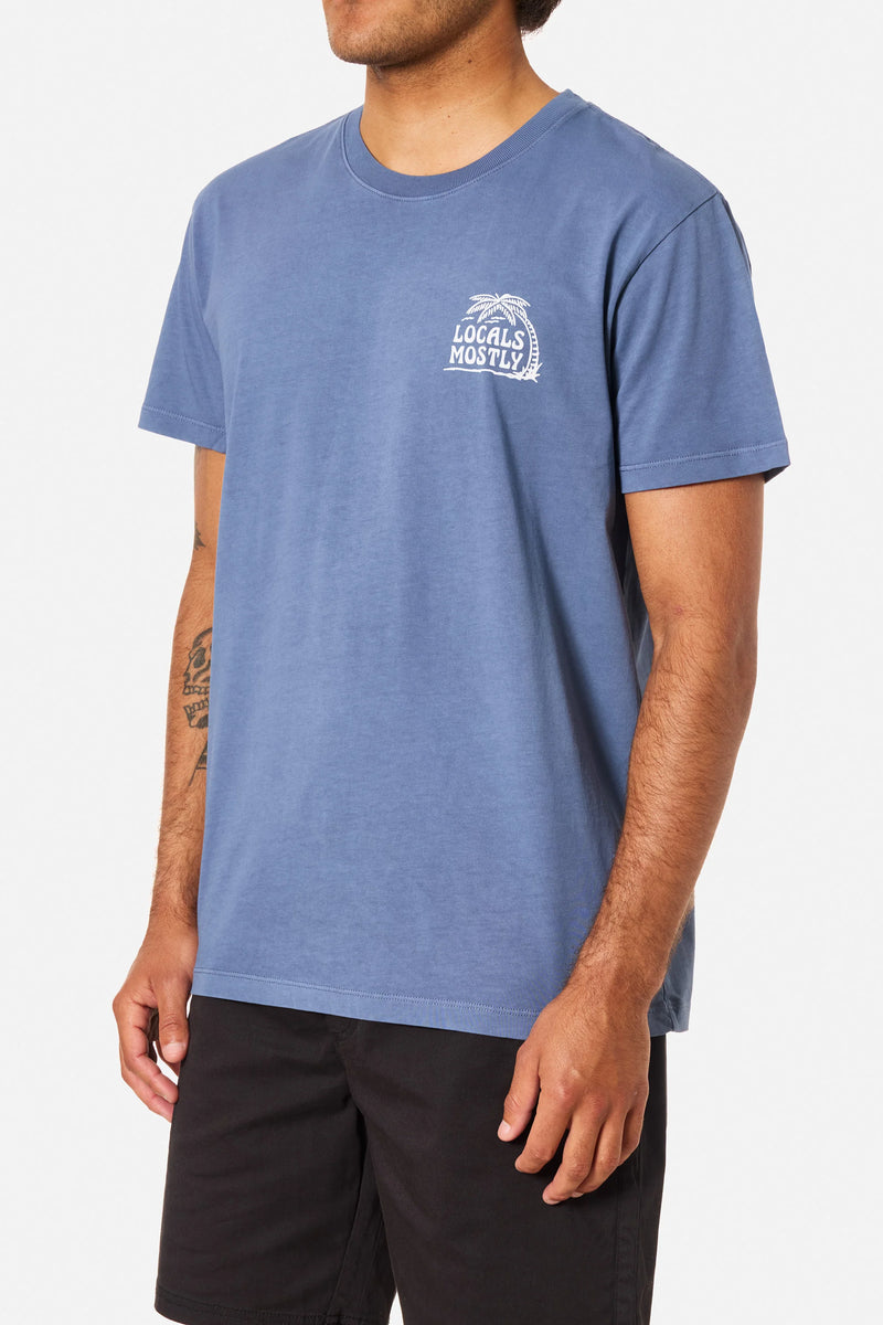 Locals Tee Blue Pigment Dye