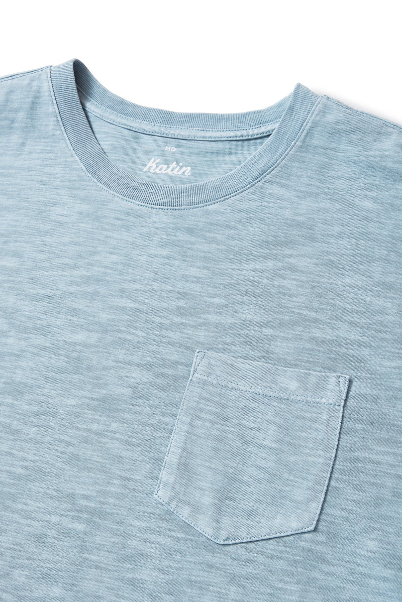 Folk Henley Airforce Blue Pigment Dye