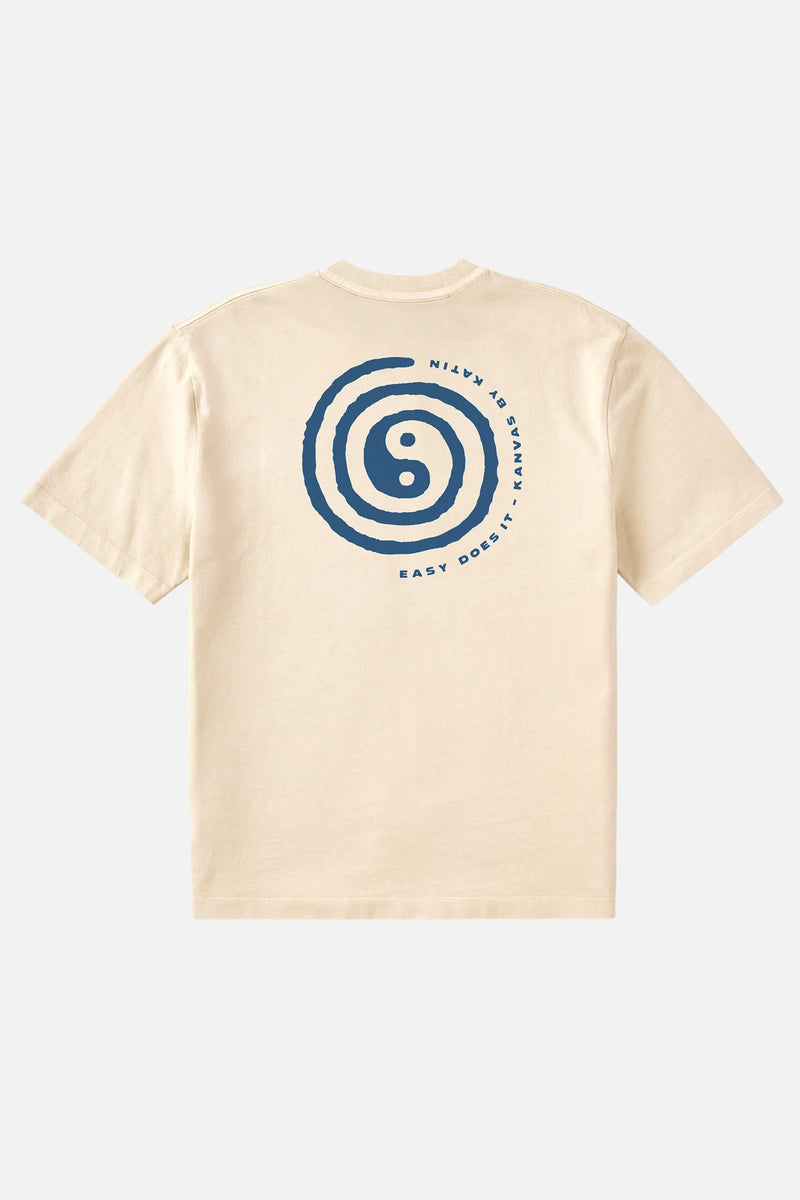 Swirl Relaxed Tee Pelican Pigment Dye