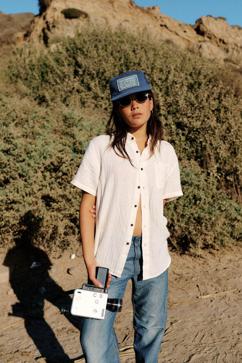 Alan Solid Shirt Vintage White