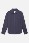 Alan Solid LS Shirt Polar Navy