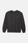 Embroidered Crewneck Black Wash