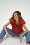 Baylor Sherpa Vest Cayenne