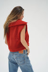 Baylor Sherpa Vest Cayenne