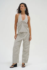 Cross Creek Plaid Pant Cream/Black