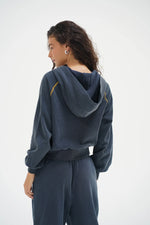 Lennon Zip Up Hoodie Stone Wash