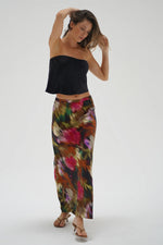 Zia Midi Skirt Blurred FLoral
