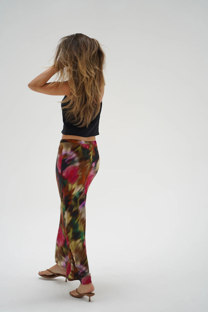 Zia Midi Skirt Blurred FLoral