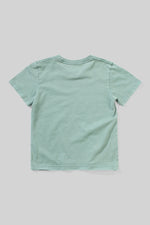 Mnstr Plain SS Tee Washed New Green