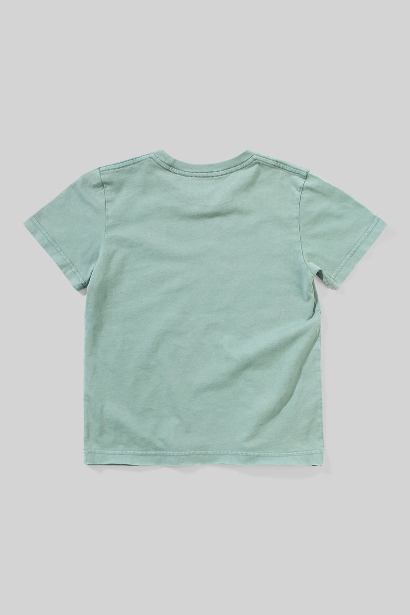 Mnstr Plain SS Tee Washed New Green