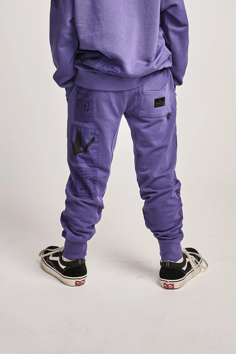 Patchit Pant Washed Purple