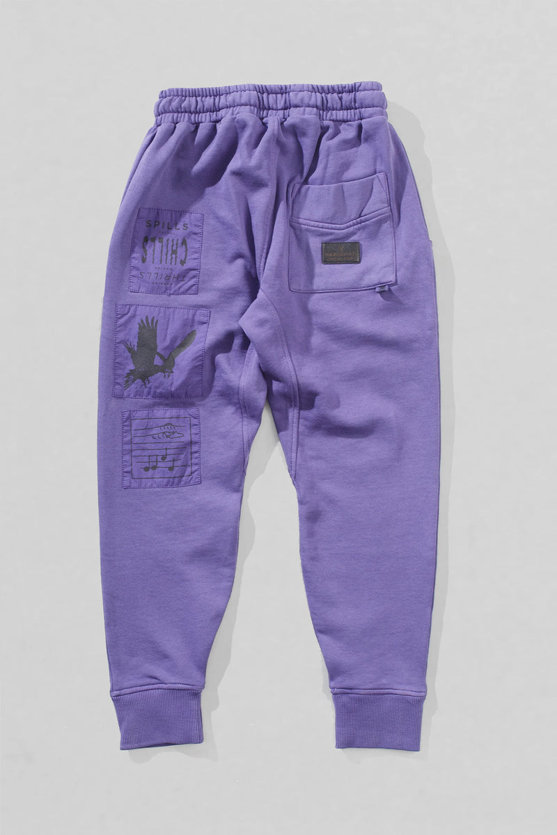 Patchit Pant Washed Purple