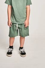 Fave Cargo Shorts Washed Greeen