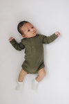 Organic Snap Long Sleeve Ribbed Bodysuit