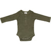 Organic Snap Long Sleeve Ribbed Bodysuit