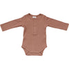 Organic Snap Long Sleeve Ribbed Bodysuit