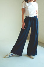 Linen Simple Pant Navy
