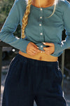 Linen Simple Pant Navy
