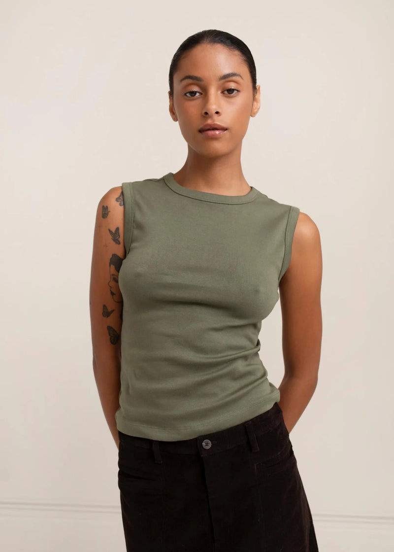 Lydia Tank Bronze Green