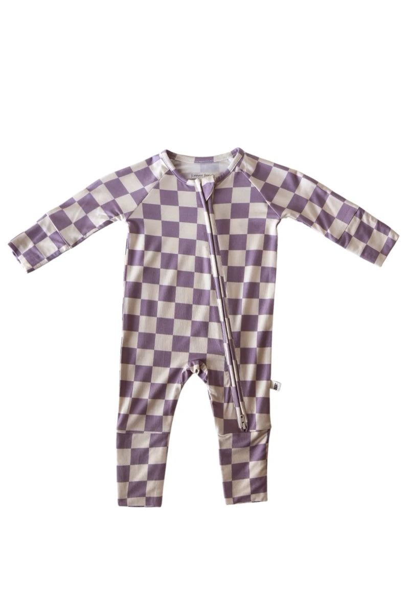 Bamboo Zip Pajama Grape Soda