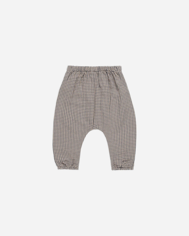 Woven Pant Indigo Gingham