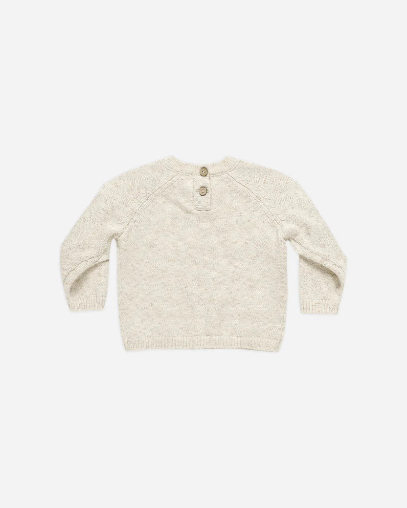 Knit Sweater Speckled Natural