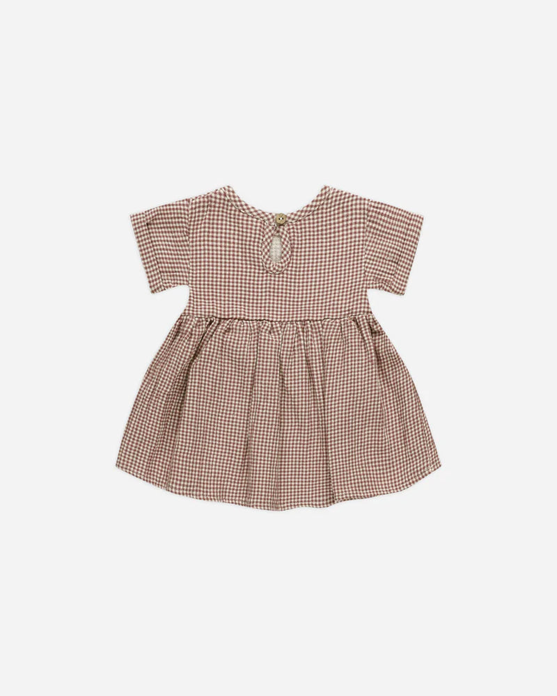 Brielle Dress Plum Gingham