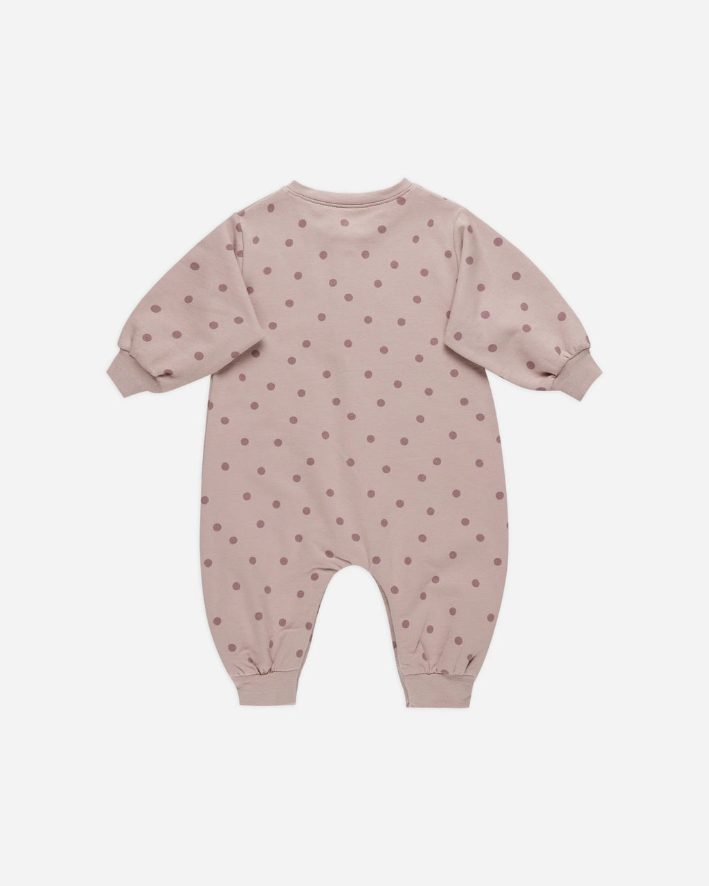 Relaxed Fleece Jumpsuit Polka Dots