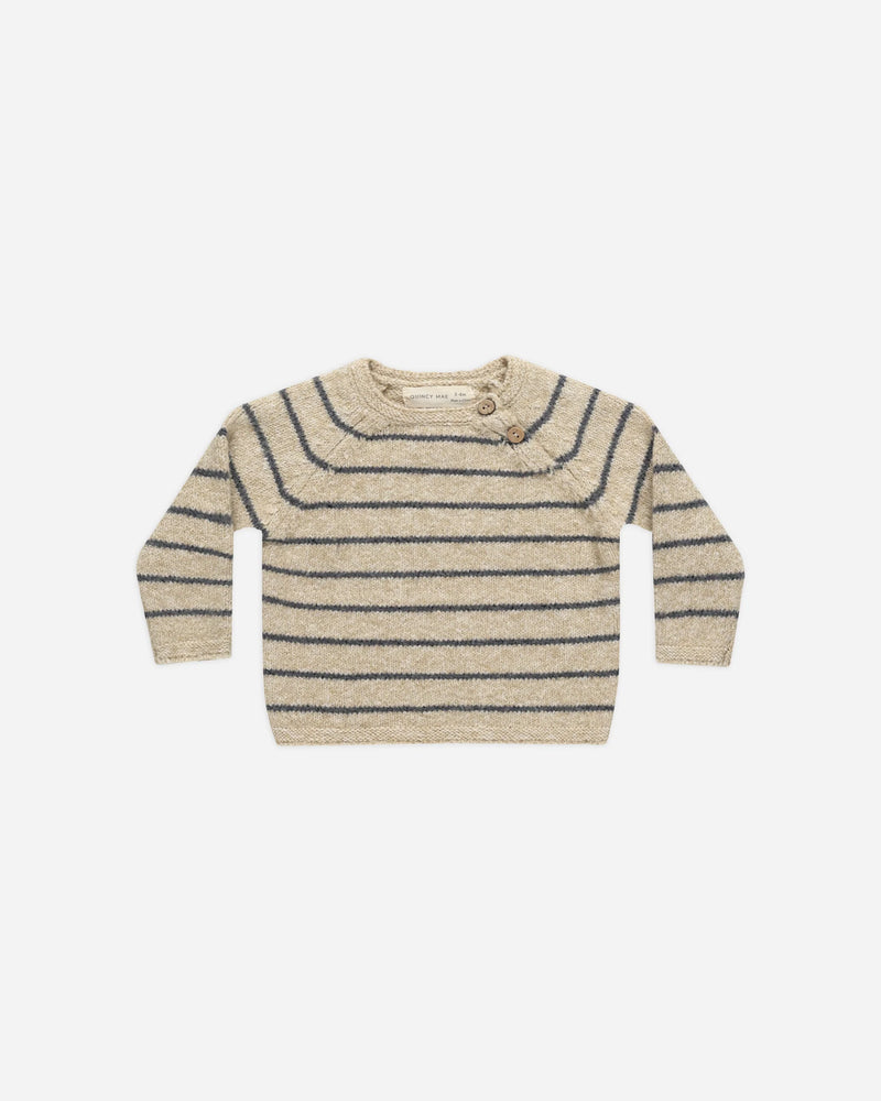 Ace Knit Sweater Indigo Stripe