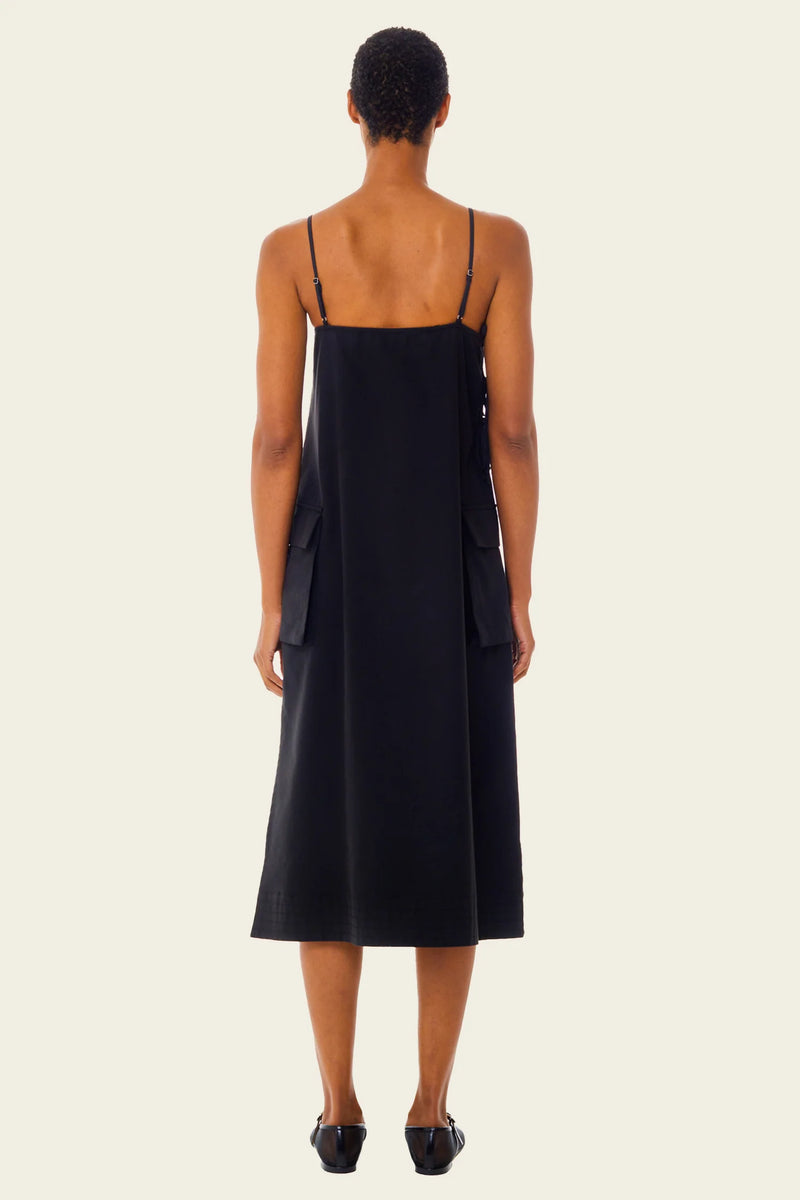 cargo dress midi Tan Tall Tailored Denim Cargo Pocket Belted Midi Shirt Dress
