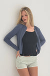 Cupro Lounge Cardigan Foggy Navy