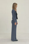 Cupro Lounge Pant Foggy Navy