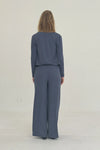 Cupro Lounge Pant Foggy Navy